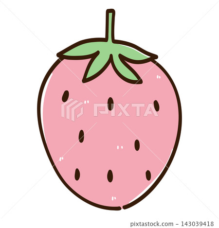 Pink Strawberry Illustration Pink Strawberry Illustration 143039418