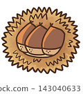 Illustration of chestnuts in squid 143040633
