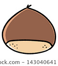 Simple chestnut illustration 143040641