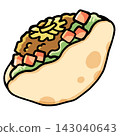 Cute taco illustration 143040643
