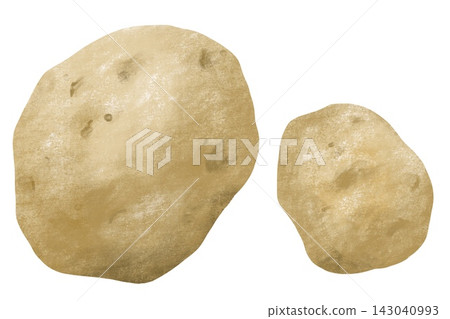 Crayon-style vegetable and fruit series: "Potato" 143040993