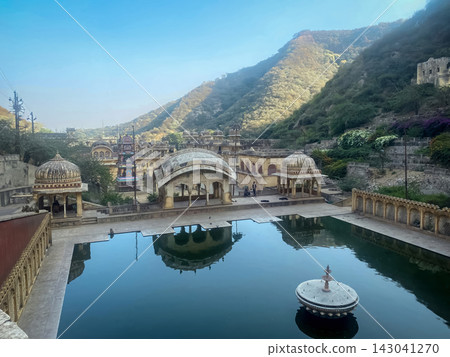 Galta Ji Temple complex in Jaipur, India Galta Ji Temple complex in Jaipur, India 143041270