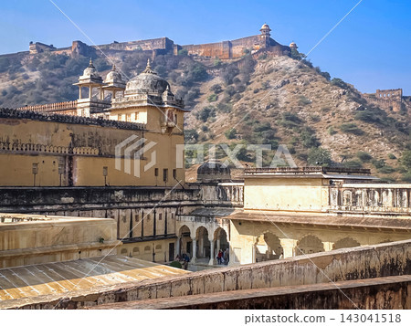 The famous Amber Fort, the fortified residence of Raja Man Singh I in the northern suburbs of Jaipur, India The famous Amber Fort, the fortified residence of Raja Man Singh I in the northern suburbs of Jaipur, India 143041518
