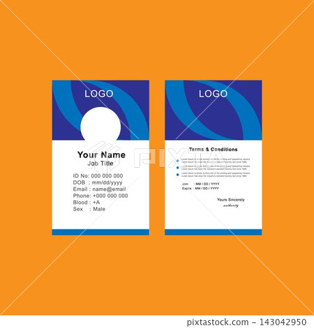 Awesome ID Card Design Awesome ID Card Design 143042950