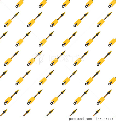 Seamless pattern with dart ninja weapon icons, ideal for martial arts branding, gaming, apparel and Japanese-themed textile design. Seamless pattern with dart ninja weapon icons, ideal for martial arts branding, gaming, apparel and Japanese-themed textile design. 143043443
