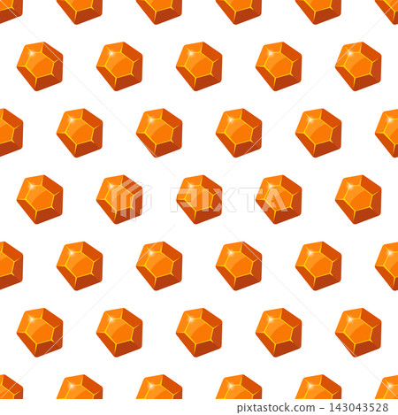 Seamless pattern with amber topaz gemstones, ideal for jewelry branding, luxury packaging, textiles and fashion-related design projects. Seamless pattern with amber topaz gemstones, ideal for jewelry branding, luxury packaging, textiles and fashion-related design projects. 143043528