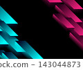 Bright blue purple shiny glossy geometric tech abstract background 143044873