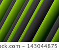 Black and green stripes corporate geometric abstract background 143044875
