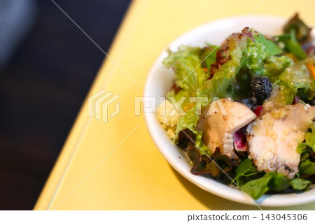 Steamed chicken salad Steamed chicken salad 143045306