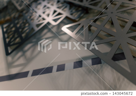 A modern background with a close-up of a geometric grid. A modern background with a close-up of a geometric grid. 143045672