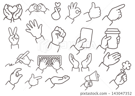 20 Hand Gestures - Hand Sign List 20 Hand Gestures - Hand Sign List 143047352