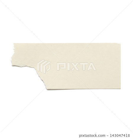 Blank torn paper sheet with ripped edges on transparent background Blank torn paper sheet with ripped edges on transparent background 143047418