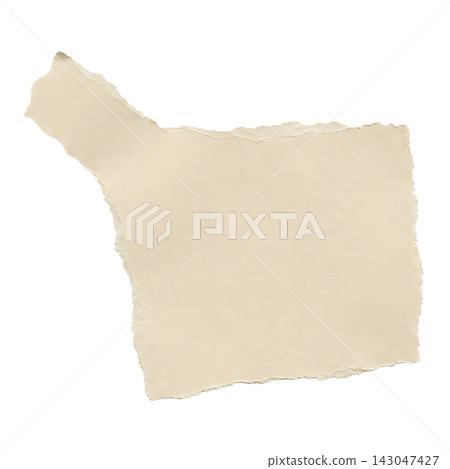 Blank torn paper sheet with ripped edges on transparent background Blank torn paper sheet with ripped edges on transparent background 143047427
