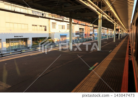 Scenery at Oku Station on the JR East Tohoku Main Line Scenery at Oku Station on the JR East Tohoku Main Line 143047473
