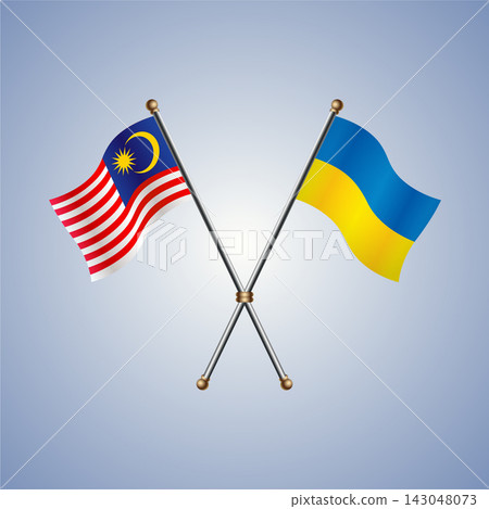 Malaysia and Ukraine flag relations 143048073