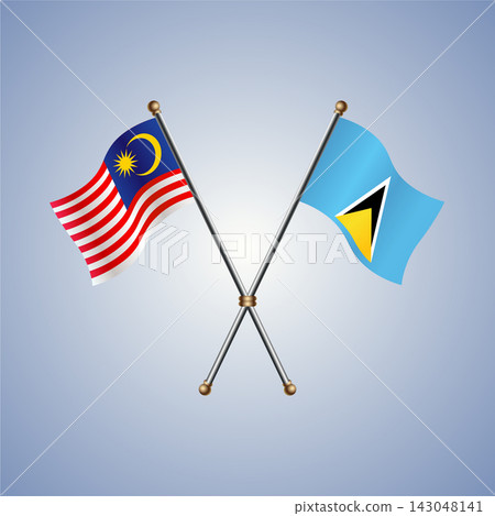 Malaysia and ST. Lucia flag relations 143048141
