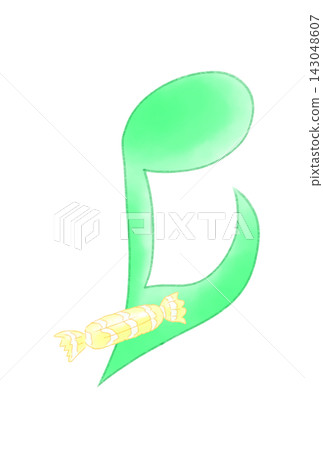 Musical notes with candy Musical notes with candy 143048607
