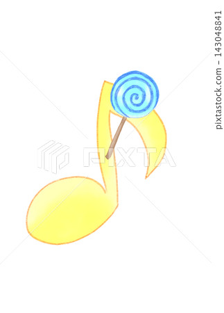 Musical notes with candy Musical notes with candy 143048841