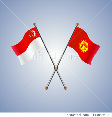Singapore and Kyrgyzstan flag relations Singapore and Kyrgyzstan flag relations 143049492