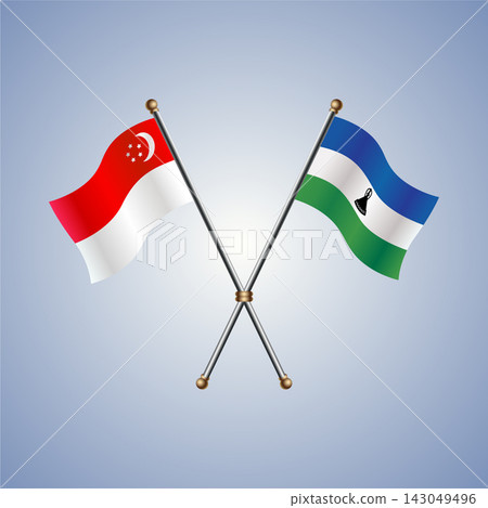 Singapore and Lesotho flag relations 143049496
