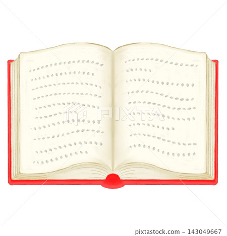 一本打開的書,上面寫著字。 一本打開的書,上面寫著字。 143049667