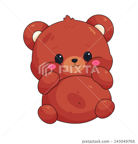 Illustration of chubby bear Illustration of chubby bear 143049768