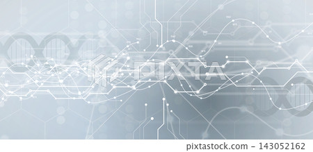 Futuristic genetic research, DNA technology, connected neural web Futuristic genetic research, DNA technology, connected neural web 143052162