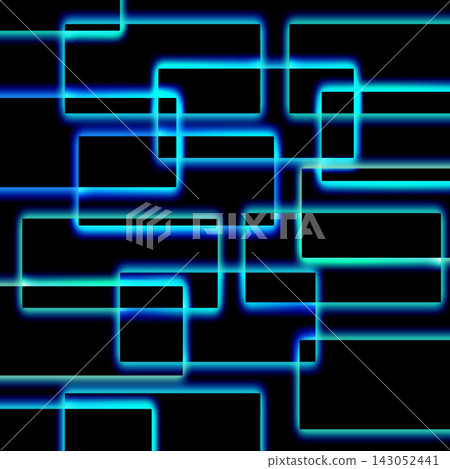 方形霓虹背景材料 方形霓虹背景材料 143052441