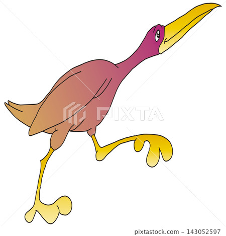 Hand-drawn bird illustration ☆ Scarlet Ibis Hand-drawn bird illustration ☆ Scarlet Ibis 143052597