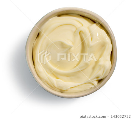 Melted cheese isolated on white background, top view Melted cheese isolated on white background, top view 143052732