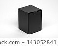 Black Mini Fridge on White Background 143052841