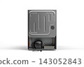 Back View of Refrigerator Compressor Unit 143052843