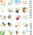 This illustration set features adorable, fluffy sheep that will add a fun touch to your designs. 143053259