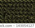 Dark olive green woven fabric and coarse texture background 143054127