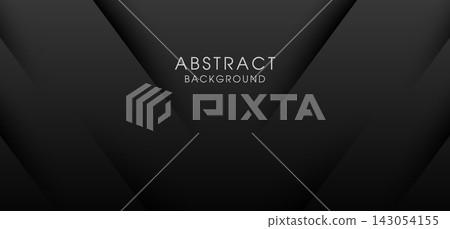 Dark abstract background with layered diagonal gradient shapes forming subtle V pattern and central text outline for modern design and presentation templates Dark abstract background with layered diagonal gradient shapes forming subtle V pattern and central text outline for modern design and presentation templates 143054155