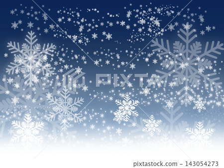 閃閃發光的雪花背景,底部有一片白色模糊效果。 閃閃發光的雪花背景,底部有一片白色模糊效果。 143054273