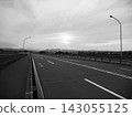 The main road running across the bridge and the sky 143055125