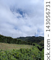 A peaceful rural landscape: "Japan's quintessential scenery and high-voltage power transmission towers (vertical type)" 143056731