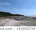 A summer beach scene with ample copy space. 143056739