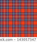 Royal Tartan Check 2 / Red x Navy 143057347