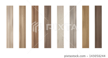 Wood plank floor set in natural colors Wood plank floor set in natural colors 143058244