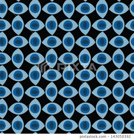 Seamless evil eye pattern background Seamless evil eye pattern background 143058392