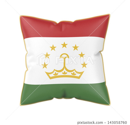 Pillow with the flag of Tajikistan Pillow with the flag of Tajikistan 143058760