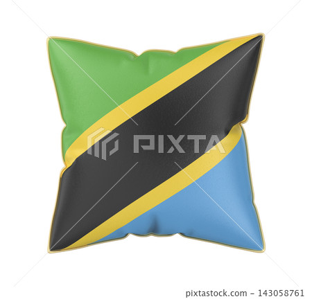 Pillow with the flag of Tanzania 143058761