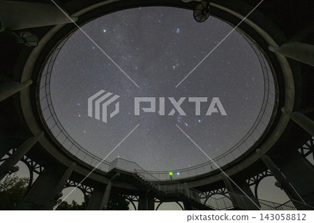 The beautiful starry sky of Toyoshima Island in Kure City, Hiroshima Prefecture, Japan The beautiful starry sky of Toyoshima Island in Kure City, Hiroshima Prefecture, Japan 143058812