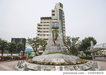 April 30 2026 Fukushima Station West Exit monument Wa sculpture April 30 2026 Fukushima Station West Exit monument Wa sculpture 143059054