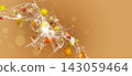 autumn water fall leaves banner 143059464
