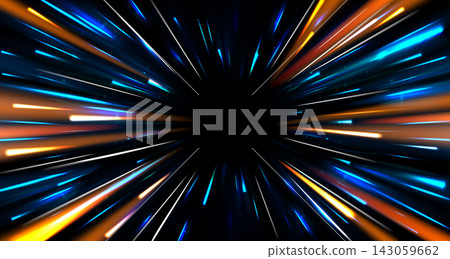 Light trails with radial motion effect on dark Light trails with radial motion effect on dark 143059662