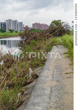 矢田川河留下了短期內破紀錄強降雨的痕跡(愛知縣名古屋市) 矢田川河留下了短期內破紀錄強降雨的痕跡(愛知縣名古屋市) 143060494