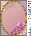 Pale pink to purple rose frame background 143061755